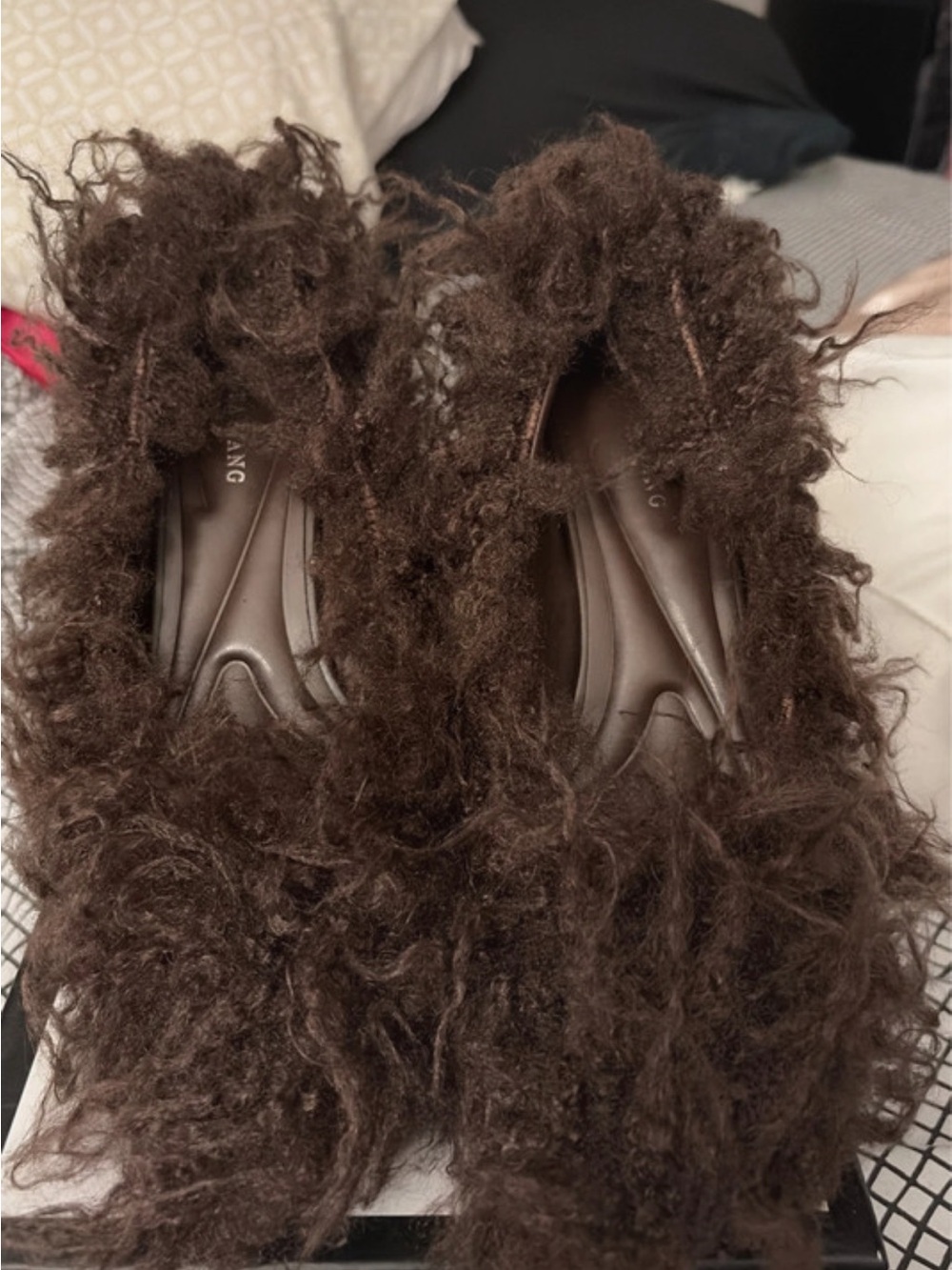 Azalea Wang Poodle Hair Heels